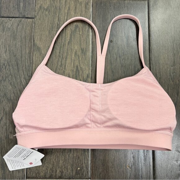 Lululemon NWT Flow Y Bra Nulu *Light Support, A–C Cups Pink Haze - Picture 3 of 10